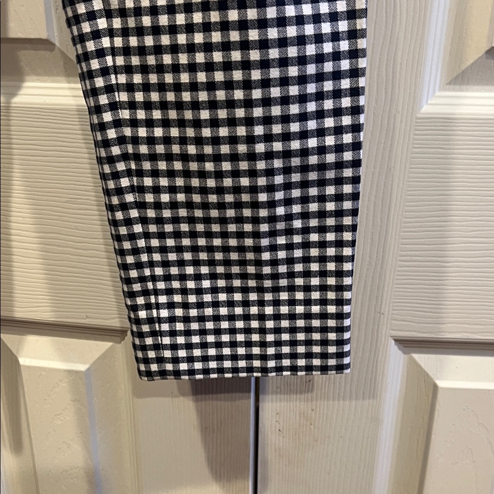 J. Crew Black and White Checkered Women's Pants - Picture 6 of 9